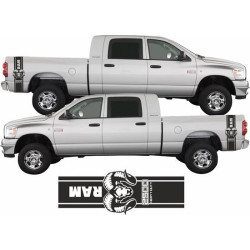 Dodge RAM 1500 side Stripes Stickers (Produto compatível)