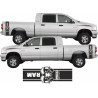 Dodge RAM 1500 side Stripes Stickers (Compatible Product)