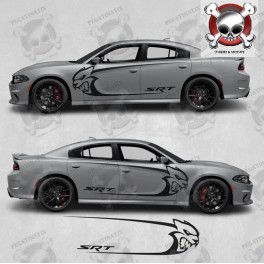Dodge Charger SRT Hellcat Stickers (Compatible Product)