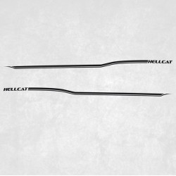 Dodge Challenger Hellcat side Stripes ADESIVI (Prodotto compatibile)