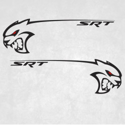 Dodge Challenger SRT side Stripes ADESIVOS (Produto compatível)