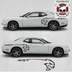 Dodge Challenger SRT side Stripes AUFKLEBER (Kompatibles Produkt)