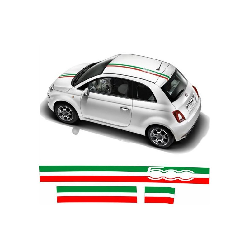 Fiat 500c ABARTH Stripes ADESIVI (Prodotto compatibile)