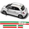 Fiat 500c ABARTH Stripes ADESIVI (Prodotto compatibile)