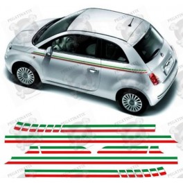 Fiat 500c ABARTH Stripes AUFKLEBER (Kompatibles Produkt)