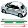 Fiat 500c ABARTH Stripes AUTOCOLLANT (Produit compatible)