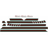 Fiat 500 Gucci Style side Stripes DECALS (Compatible Product)