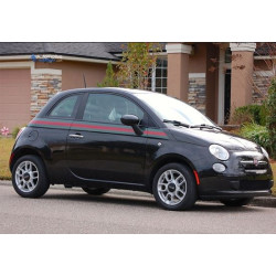 Fiat 500 Gucci Style side Stripes ADESIVI (Prodotto compatibile)