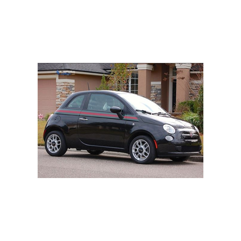 Fiat 500 Gucci Style side Stripes ADESIVI (Prodotto compatibile)