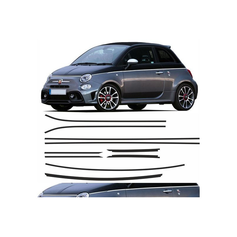 Fiat 500 / 595 Two Tone Paint Stripes ADESIVI (Prodotto compatibile)