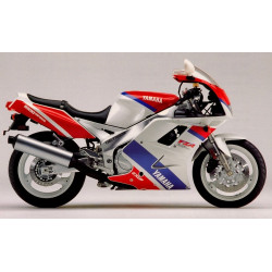 YAMAHA FZR 1000 1992 WHITE/blue/red AUTOCOLLANT (Produit compatible)