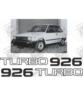 Daihatsu Charade Turbo 926 STICKERS (Compatible Product)