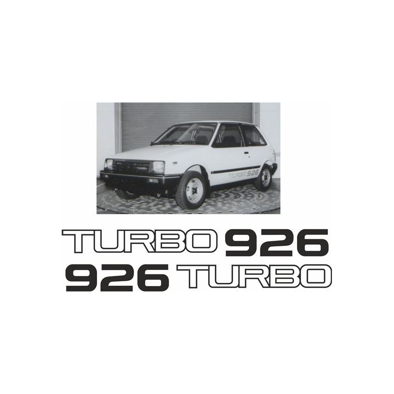Daihatsu Charade Turbo 926 AUFKLEBER (Kompatibles Produkt)