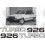 Daihatsu Charade Turbo 926 STICKERS (Compatible Product)