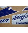 KAWASAKI ZXR 750 1989 GREEN/BLUE US DECALS (Compatible Product)