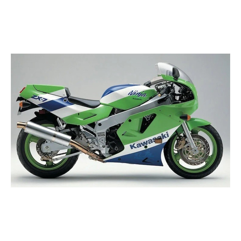KAWASAKI ZXR 750 1989 GREEN/BLUE VERSION EU ADESIVOS (Produto compatível)