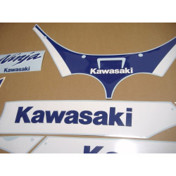 KAWASAKI ZXR 750 1990 - GREEN/BLUE VERSION US AUTOCOLLANT (Produit compatible)