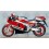 KAWASAKI ZXR 750 1990 RED/SILVER DECALS (Compatible Product)