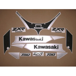KAWASAKI ZXR 750 1990 RED/SILVER ADESIVOS (Produto compatível)