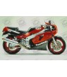 KAWASAKI ZXR 750 1989 RED/BLACK STICKERS (Compatible Product)