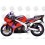 STICKER SET KAWASAKI ZX-6R YEAR 1998 RED (Compatible Product)