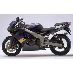 STICKER SET KAWASAKI ZX-6R YEAR 1998 BLACK/GREY/PURPLE (Compatible Product)