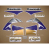 STICKER SET KAWASAKI ZX-6R YEAR 1998 BLACK/GREY/PURPLE (Prodotto compatibile)