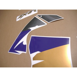 STICKER SET KAWASAKI ZX-6R YEAR 1998  BLACK/GREY/PURPLE (Producto compatible)