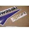 STICKER SET KAWASAKI ZX-6R YEAR 1998 BLACK/GREY/PURPLE (Compatible Product)