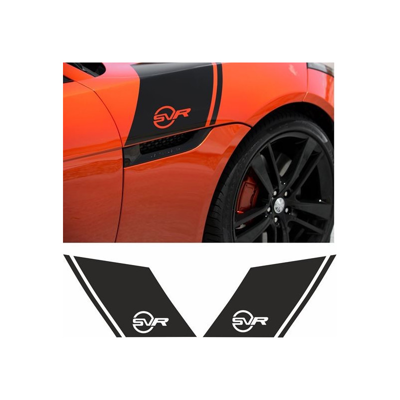 Jaguar F-Type SVR side stripes DECALS (Produto compatível)