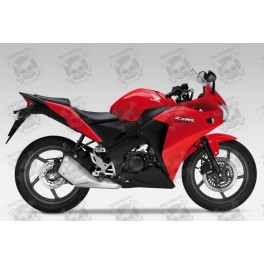 Honda CBR 125R 2014 red VERSION DECALS (Compatible Product)