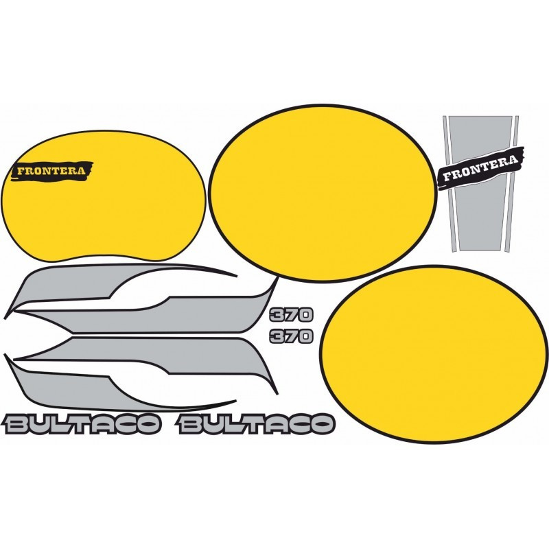 ADESIVI BULTACO FRONTERA GOLD MEDAL 370 (Prodotto compatibile)