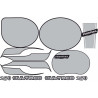 Stickers decals BULTACO FRONTERA 250 MK10 PLATA (Compatible Product)
