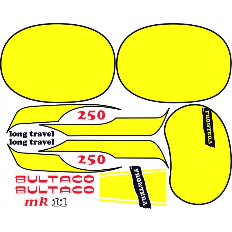 ADHESIVOS BULTACO FRONTERA 250 MK11 (Producto compatible)
