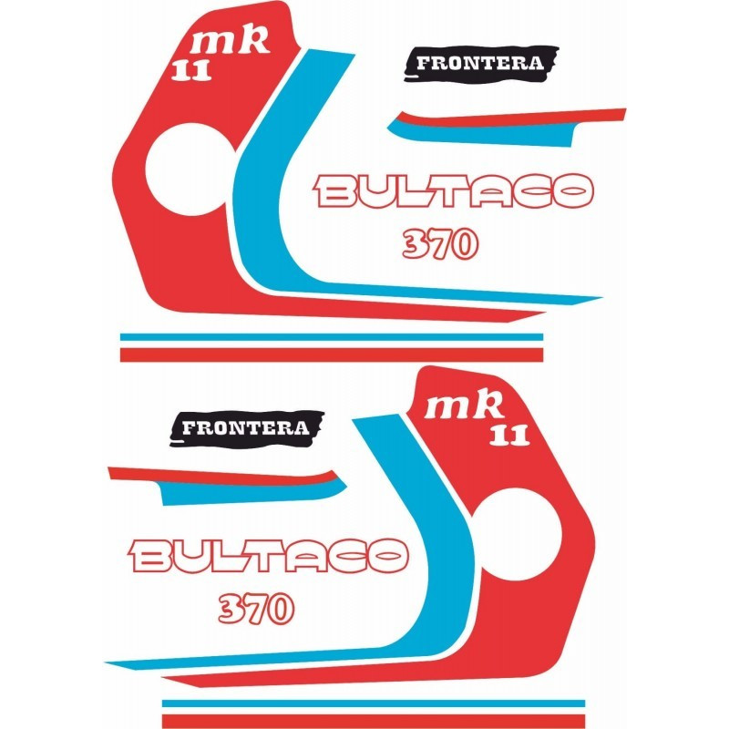 AUTOCOLLANT BULTACO FRONTERA 370 MK11 (Produit compatible)
