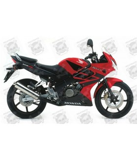 Honda CBR 125R 2004 red VERSION DECALS (Compatible Product)