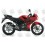 Honda CBR 125R 2005 RED VERSION DECALS (Compatible Product)