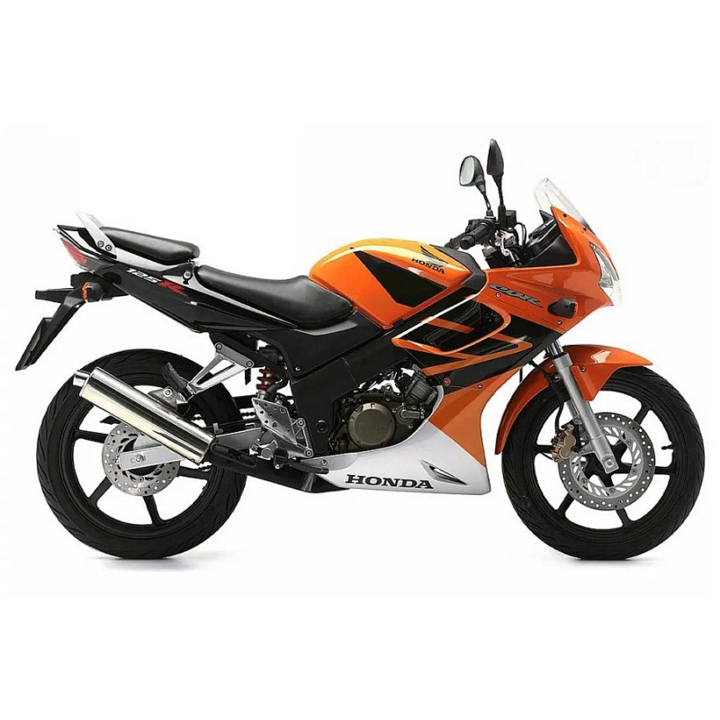 Honda CBR 125R 2005 orange black VERSION DECALS (Compatible Product)