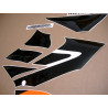 Honda CBR 125R 2005 orange black VERSION DECALS (Produto compatível)