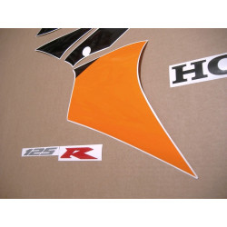 Honda CBR 125R 2005 orange black VERSION DECALS (Compatible Product)