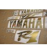 YAMAHA YZF-R1 YEAR 1998-2001 CHROME GOLD STICKERS (Compatible Product)