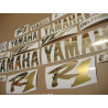 YAMAHA YZF-R1 YEAR 1998-2001 CHROME GOLD ADESIVI (Prodotto compatibile)