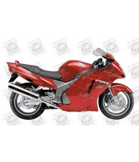 HONDA CBR 1100XX YEAR 2002 RED DECALS (Compatible Product)