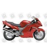 HONDA CBR 1100XX 2002 RED BLACK STICKERS (Compatible Product)