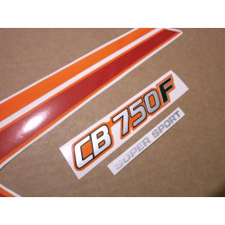 HONDA CB 750F 1982 - BLACK/ORANGE AUFKLEBER (Kompatibles Produkt)