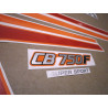 HONDA CB 750F 1982 - BLACK/ORANGE AUFKLEBER (Kompatibles Produkt)