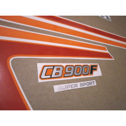 HONDA CB 900F 1982 - BLACK/ORANGE ADESIVI (Prodotto compatibile)