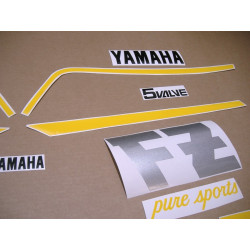 YAMAHA FZ 750 1989 - SILVER/BLACK ADHESIVOS (Producto compatible)