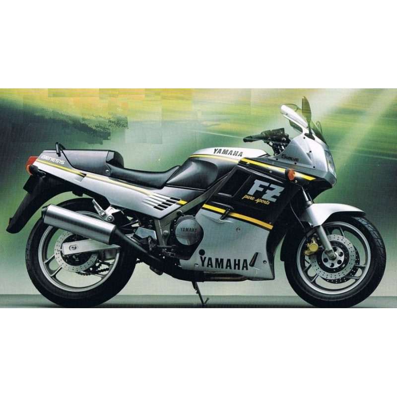 YAMAHA FZ 750 1989 - SILVER/BLACK ADESIVI (Prodotto compatibile)