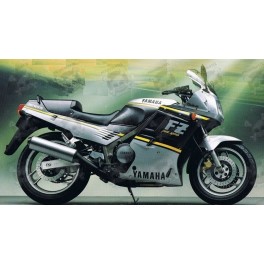 YAMAHA FZ 750 1989 - SILVER/BLACK STICKERS (Compatible Product)